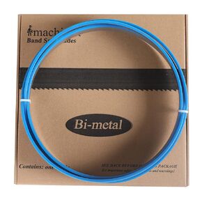 S971210812 M42 97-1/2" (97-5/8" or 2480 mm) Long, 1" Long, 0.035" Thick, 8/12 TPI Variable Teeth Bi-Metal Bandsaw Blades for Cutting Metal