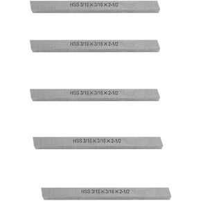 Prolinemax 5 Pc 3/16'' x 3/16'' x 2-1/2'' HSS Square Tool Bit Lathe Fly Cutter Mill Blank