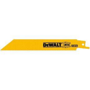 DEWALT Reciprocating Saw Blades, Straight Back, 6-Inch, 18 TPI, 2-Pack (DW4811-2)