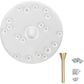 Router Base Plate for Trim Routers, Universal Acrylic Router Baseplate with Centering Pin Screws Guide Trim Woodworking Tool for Trim Routers Woodworking