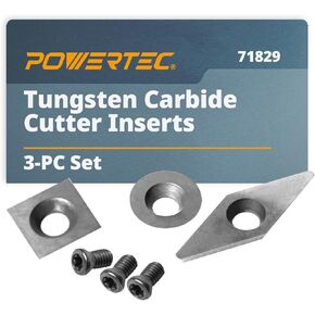 POWERTEC 72114 أداة بوصلة من الأكريليك الشفاف مقاس 10 بوصات ومكتشف مركز بلاستيكي لأعمال مخرطة الخشب - سلسلة أدوات تيرنر الخشب