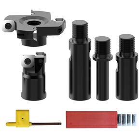 Tungsten Carbide Shaping Disc Set- 5/8-11 Thread 2-1/2" & 1" Cutting Diameter Woodworking Angle Grinder Attachment Kit Used for Angle Grinder, CNC, Desktop Handheld Router