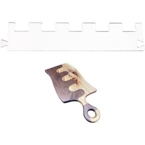 BENECREAT 15.7x3.5 inch Acrylic Charcuterie Board Handle Template, Clear Acrylic Template with Protective Film for Woodworkers and Makers in Saudi Arabia