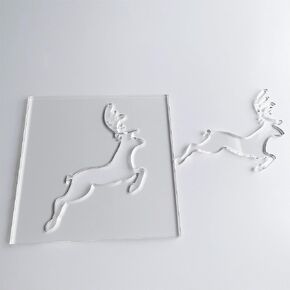 Deer Router Template, Clear Acrylic Template, Router Inlay Template, Woodworking Router Template