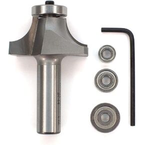 مجموعة قطع التوجيه Whiteside 2044B متعددة الخرز بقطر كبير 1-3/4 بوصة، ونصف قطر 1/2 بوصة وطول القطع 3/4 بوصة