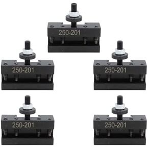 Bxa Wedge Type Quick Change Tool Post Set Plus 250-222 250-201 250-202 250-204 250-207 250-210 250-201T (BXA#1 5Pcs 250-201) in Kuwait