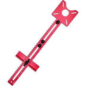 4 in 1 Router Milling Groove Bracket, Router Circle Cutting Jig for Router Tool, Cabinet Hardware Jig for Router Tool, Multifunctional Router Jig for Woodworking Wood Router Tool
