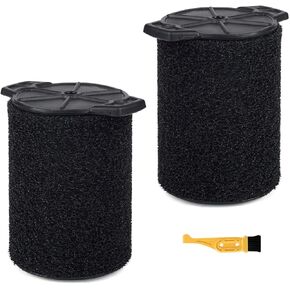 ANBOO 2 PCS VF7000 Replacement Filter for Ridgid Shop Vac 5-20 Gallon Wet Dry Vacuums & for Husky 6-9 Gallon Vacuum Cleaners, Foam Wet Application Only