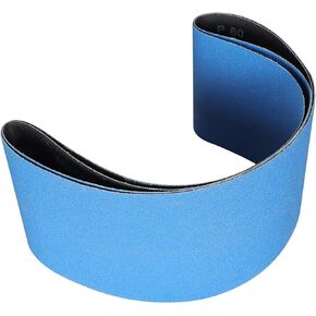 2 Pack 6 x 48 Inch Zirconia Sanding Belts 80 Grit Abrasive Sand Paper Fit for Sanding Wood, Metal, Automobile