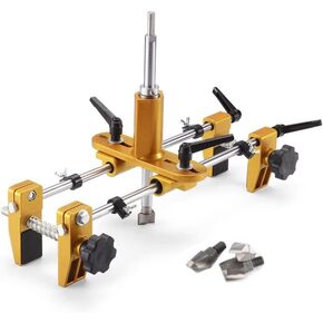 Door Lock Hole Opener Kit Lock Mortiser for Wooden Doors Lock Installation/Change Mortising Machine Mortise Jig with 3 Drill Bits