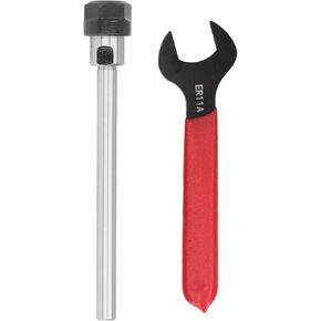 C8 ER11A 100L Router Collet Chuck Extension Rod,3.9inch Shank Length 0.3in Shank Diameter,Straight Shank Extension Lathe Rod CNC Lathe Tool Power Tools