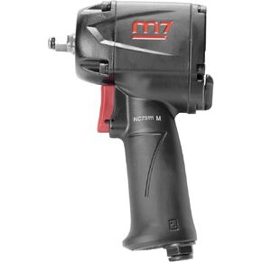 M7 NC-3612Q 3/8-inch Drive Quiet Mini Aluminum Air Impact Wrench, High Torque Wrench, Automotive Tool for Professional and Industrial Use, Lightweight Air Tool for Confined Spaces