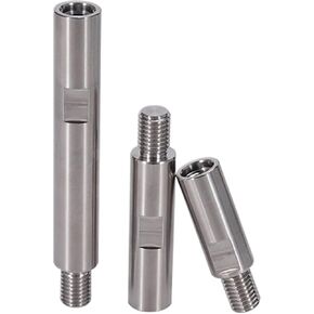 3 Pcs 5/8'' - 11 Thread Angle Grinder Extension Connecting Rod - Heavy Duty Stainless Steel Extender Shaft Adapter Set for Rotary Polisher Car Polisher Electric Polisher