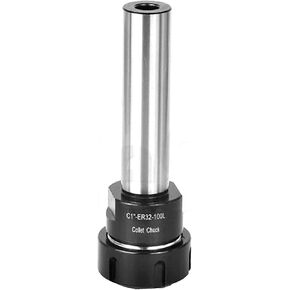 Collet Chuck C1 - ER32-100 Long Straight Shank Collet Chuck Holder Fit for CNC Lathe Milling