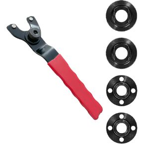 4.5" 5" 5/8-11 Angle Grinder Wrench Grinder Spanner Wrench Grinder Flange Nut 4 pcs for Dewalt Milwaukee Metabo Makita Grinder Parts Bosch Ryobi Black Decker