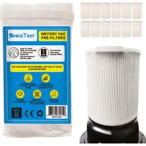 12 Pack Pre-filters for Most Shop Vac Filters, Shop Vacuum Filter Cover.