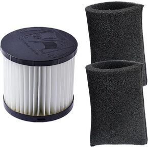 HEPA Filter and Foam Filter kit For Ryobi 18V ONE+ Wet and Dry Vacuum PCL733,PCL734,PCL3240, Replacing Part#A32VC05,A32RF08,A32WF03