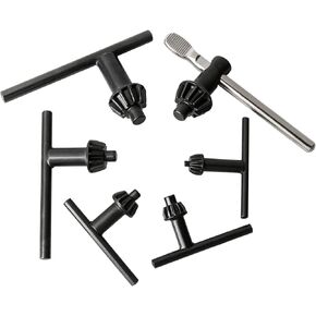 Hakkin 2-13mm Keyless Drill Chuck Adapter, 1/2-20Unf Drill Chuck with SDS-PLUS Shank Bit, 1/4" Hex Shank Lock Key, 1/2" Socket Square Female Adapter for Impact Driver, Electric Drill, Hammer Drill
