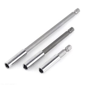 3 x 1/4 inch hex shank magnetic drill bit seat extension 75 100 150 quick release seat extension kit for screw nut hand drive