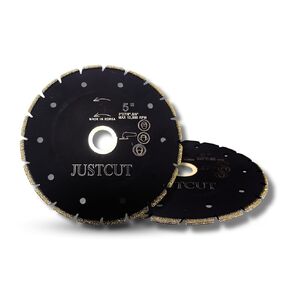 Diamond Cutting Marble Blade with 5/8-11" Thread - Angle Grinder with 5/8-11 Connection 12,000 Max RPM - Diamond Grit Reciprocating Saw Blades for Angle Grinder 5 Inch – Black