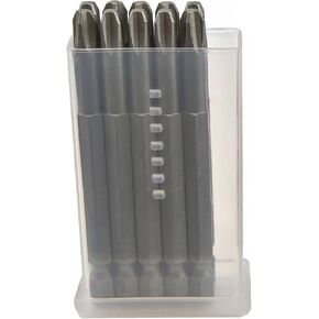 MaxTool 10PCs #3x3" Screwdriver Power Bits Phillip Tip/Point/Head 1/4"Hex Drive #6150 Alloy Steel; PH3x3P10-6150