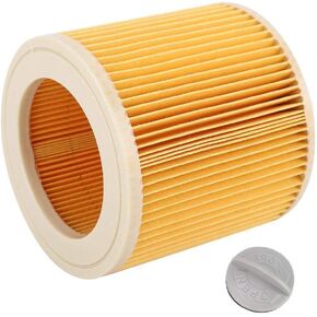 Vacuum Filter for Kar-cher A2004 A2054 A2204 A2656 WD2.250 WD3.200 WD3.30 Cartridge Filter & Retainer Vacuum Cleaner Part Wet Dry Vac Replacement Filter Dust Collector Filter