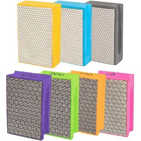 7 قطع من مكعبات الصنفرة الماسية، وسادات تلميع يدوية ماسية لزجاج بلاط الرخام والجرانيت الخرساني، Grit60-3000 مطلي بالكهرباء والراتنج in Kuwait