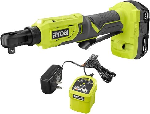 RYOBI ONE+ 18V لاسلكي 3/8 بوصة. طقم سقاطة ذو 4 مواضع مع بطارية وشاحن 1.5 أمبير في الساعة in Saudi Arabia