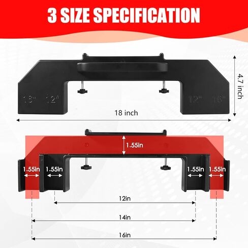 Upgrade Framing Tools - 12", 14" & 16" Framing Spacing Tool, 100% Cast Aluminum Framing Jig, Precision Stud Layout Tool for Ladders/Walls/Roofs/Floors, On-Center Stud Framing Tool for Carpenters in Saudi Arabia
