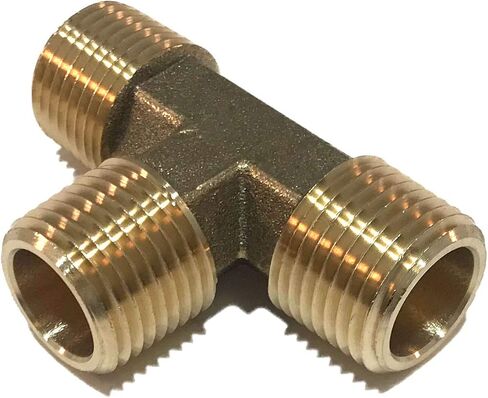 مزورة جميع الذكور TEE 1/2 "NPT الوقود / الهواء / الماء / النفط / الغاز WOG (الكمية 01) in Kuwait