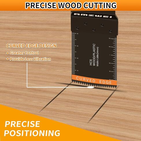 100Pcs Multi Tool Blades, Titanium and HCS Professional Oscillating Saw Blades for Wood Plastic Metal, Curved Edge Oscillating Tool Blades Fit for Dewalt, Milwaukee, Makita, Ryobi, Rockwell in Saudi Arabia