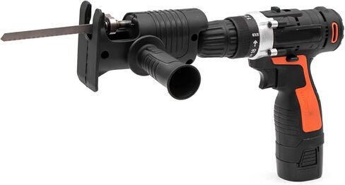 Electric Reciprocating Saw Kit, Cordless Drill Portable Jigsaw Adapter with 3 Blades for Metal Wood Cutting Jigsaws in Saudi Arabia