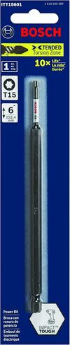 BOSCH ITT15601 6 In. Torx #15 Impact Tough Screwdriving Bit in Saudi Arabia