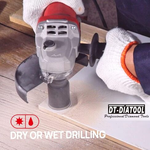 DT-DIATOOL الماس الأساسية لقمة ثقب مجموعة بلاط ثقب المنشار للخزف سيراميك الرخام الجرانيت البناء الحجري 6/8/10/25/35/51 مللي متر in Kuwait