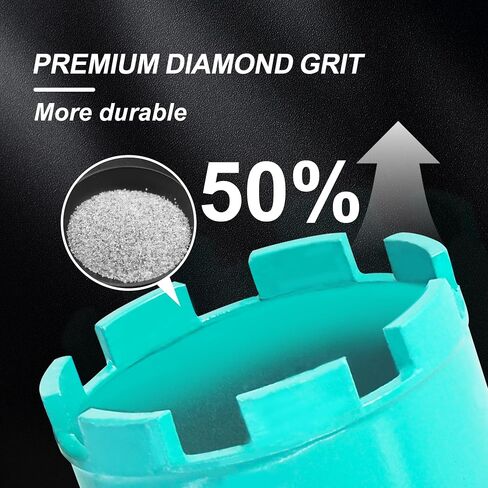 JKINGS Wet Diamond Core Drill Bits 3"/76MM Diameter, High Performance Drilling Depth Concrete Core Drill Bit, 1-1/4"-7 UNC Thread Arbor Core Bit for Reinforced Concrete/Hard Masonry/Brick/Stone in Saudi Arabia