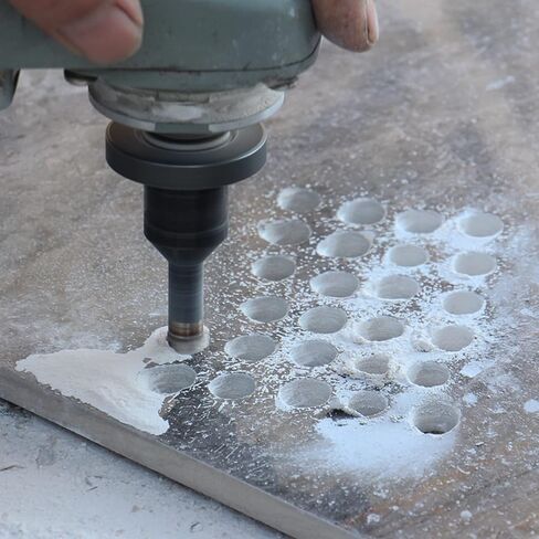 2/5 بوصة (10 مم) منشار ثقب الماس الجاف المصنوع من النحاس الجاف ذو الساق الدائرية للبلاط والرخام والجرانيت والسيراميك... in Kuwait