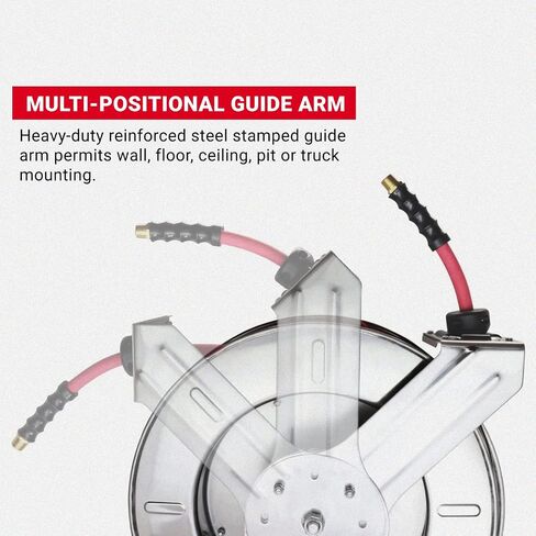 Milton 2750-12SS: Stainless Steel Hose Reel W/ 1/2" Fittings (No Hose) in Saudi Arabia