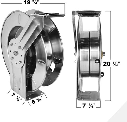 Milton 2750-12SS: Stainless Steel Hose Reel W/ 1/2" Fittings (No Hose) in Saudi Arabia