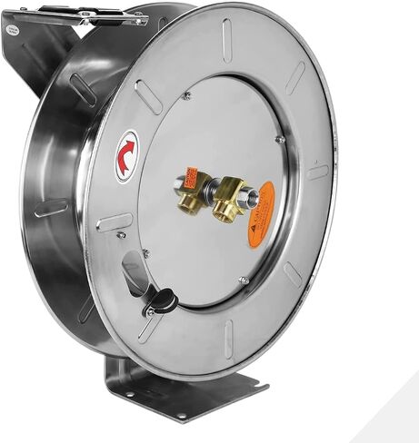 Milton 2750-12SS: Stainless Steel Hose Reel W/ 1/2" Fittings (No Hose) in Saudi Arabia