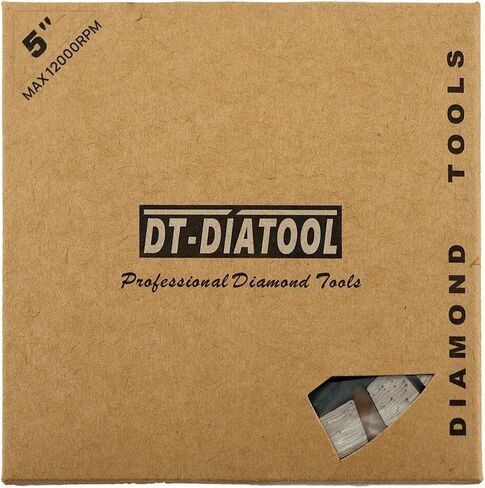 Diamond Blade 5 Inch for Granite, 2 Pieces DT-DIATOOL Diamond Cutting Disc for Hard Concrete Reinforced Concrete Masonry Basalt Artificial Stone in Kuwait