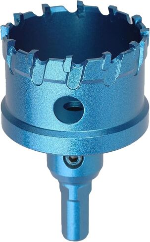 19mm（ 3/4 inch ）Carbide Hole Saw,Metal Steel Hole Saw,Stainless Steel Drill Bit, Hole Cutter for Stainless Steel,Sheet Metal, Thick Metal and Iron,Blue (19mm（ 3/4 inch ）) in Kuwait