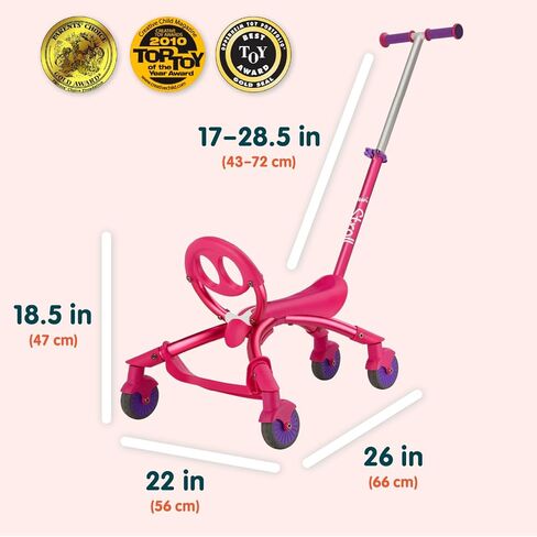 YBIKE Pewi Stroll - لعبة ركوب للمشي في الأماكن المغلقة/الخارجية مع مقبض دفع in Kuwait