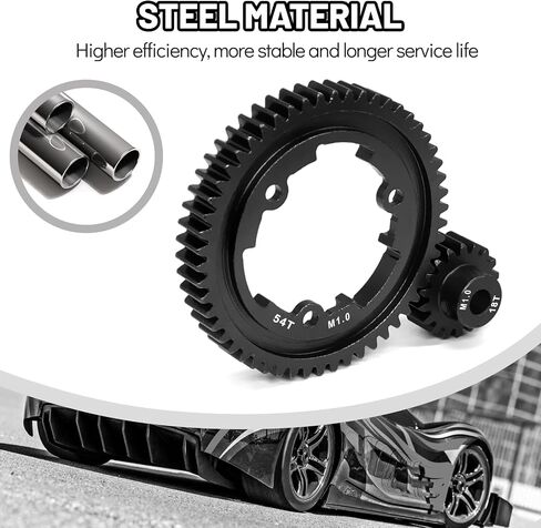 OGRC 46T 1 Mod ترس صلب مقوى مع ترس ترس محرك 18T لـ Traxxas 1/5 X-Maxx 1/7 XO-1 1/10 Maxx/E-Revo 2.0 VXL استبدال جزء المخزون #6447 in Kuwait