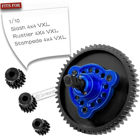 RCarmumb RC 54T Slipper Clutch ترقيات الجزء لـ Slash Stampede Rustler 4X4(VXL)، ترس معدني 54T مع مجموعة تروس Pinions (15T 17T 19T)، مزيل قابض النعال يقفز، #6878، أحمر in Kuwait