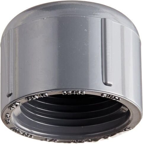 Spears 448-G Series PVC Pipe Fitting, Cap, Schedule 40, Gray, 3/8" NPT Female in Saudi Arabia