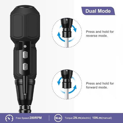 مجموعة مفك كهربائي JXTZ، مفك براغي لاسلكي قابل لإعادة الشحن مع 9 قطع، ضوء LED، أوضاع تلقائية ويدوية، أداة إصلاح الطاقة مثالية للهاتف، وحدة التحكم في الألعاب، الكاميرا، الساعة، الكمبيوتر المحمول، إصلاح المنزل in Saudi Arabia