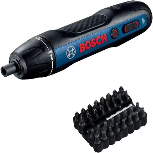 Bosch Professional 3.6V Cordless Screwdriver (Includes 32 Driver Bits, Extension Bit Holder, Carrying Case, Charging Cord) BOSCHGO-N Blue in Saudi Arabia