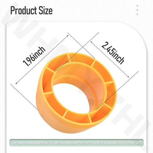 محول خرطوم 2-1/2 متوافق مع جهاز Dewalt DW735 & DW735x مقاس 13 بوصة، محول خرطوم مكنسة كهربائية للمكنسة الكهربائية إلى منفذ الغبار الخاص بجهاز التوجيه Mk in Kuwait