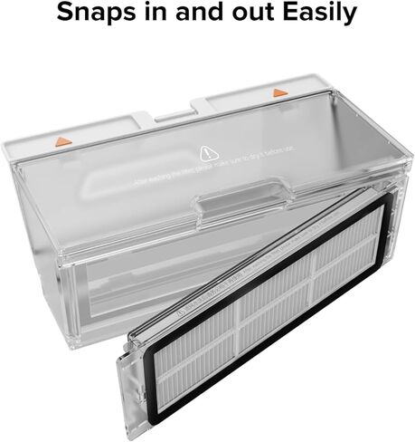 عبوة من قطعتين من مرشح Roborock القابل للغسل للمكانس الكهربائية الروبوتية S8 MaxV Ultra، قطع غيار مرشحات عالية الكفاءة in Kuwait