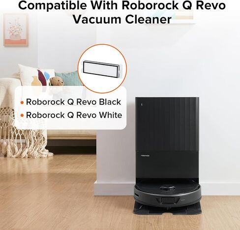 roborock 2 Pack Washable Filter for S8 MaxV Ultra Robot Vacuum Cleaners, High Efficiency Filters Replacement Parts in Saudi Arabia